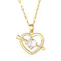 Collana "Cuore" con  Zirconi Bianchi