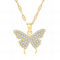 Collana " Farfalla" con Zirconi Bianchi